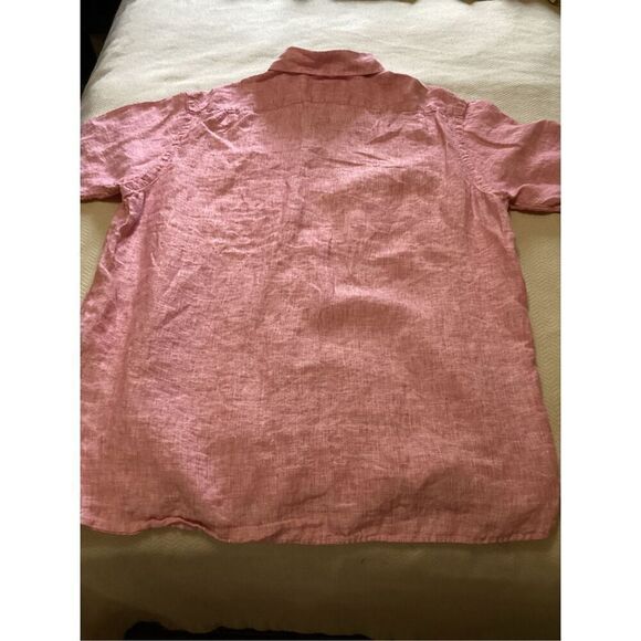 Cremieux Men’s Pink Linen Shirt XL - Picture 6 of 9